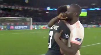 L’abbraccio di consolazione di Lukaku a Kimpembe