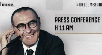 La prima conferenza stampa di Maurizio Sarri alla Juventus