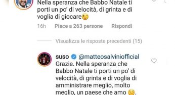 Suso non ha gradito questi auguri di compleanno