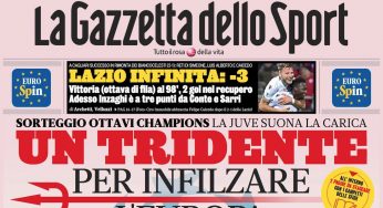 Le prime pagine sportive di oggi, martedì 17 dicembre