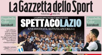 Le prime pagine sportive di oggi, lunedì 23 dicembre