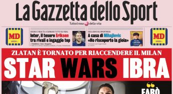 Le prime pagine sportive di oggi, venerdì 3 gennaio
