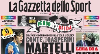 Le prime pagine sportive di oggi, giovedì 9 gennaio