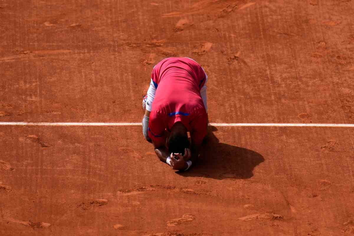 Dramma per Djokovic