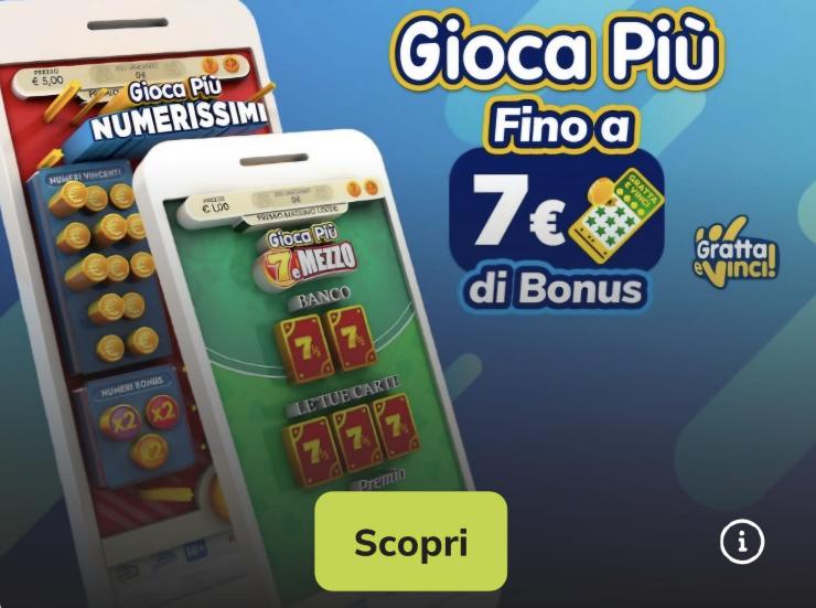 Gratta e vinci app Sisal bonus