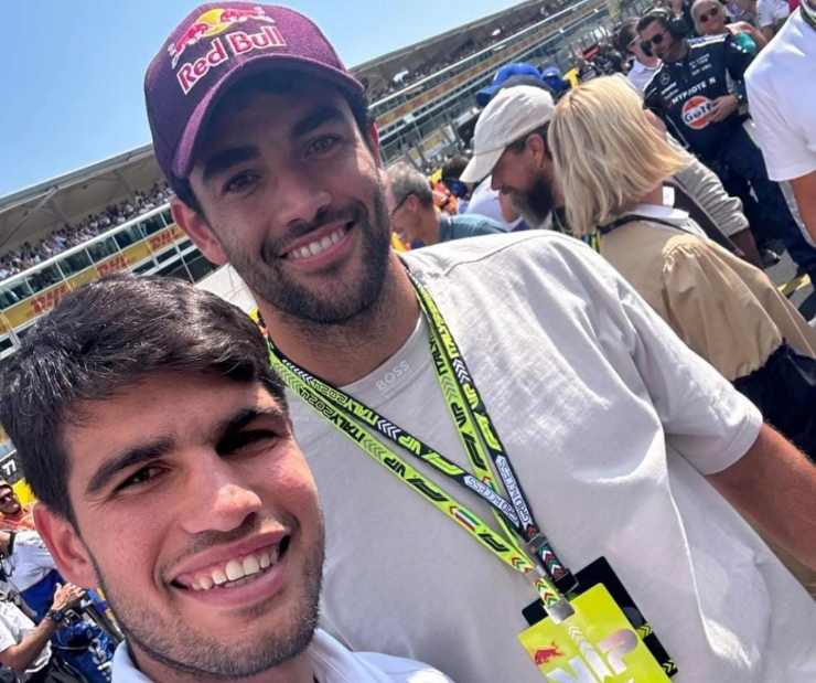 Berrettini Alcaraz GP Monza