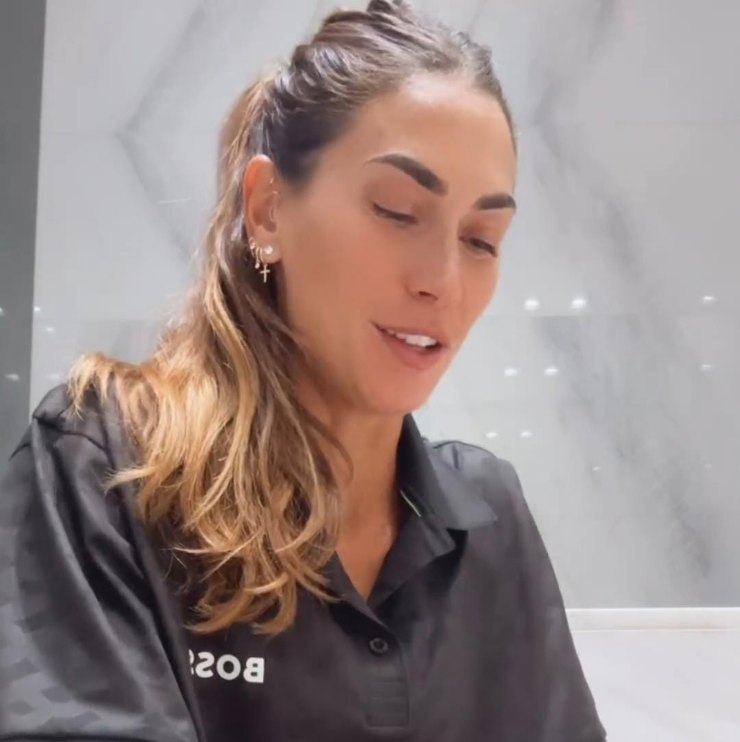 Melissa Satta indossa maglia Berrettini