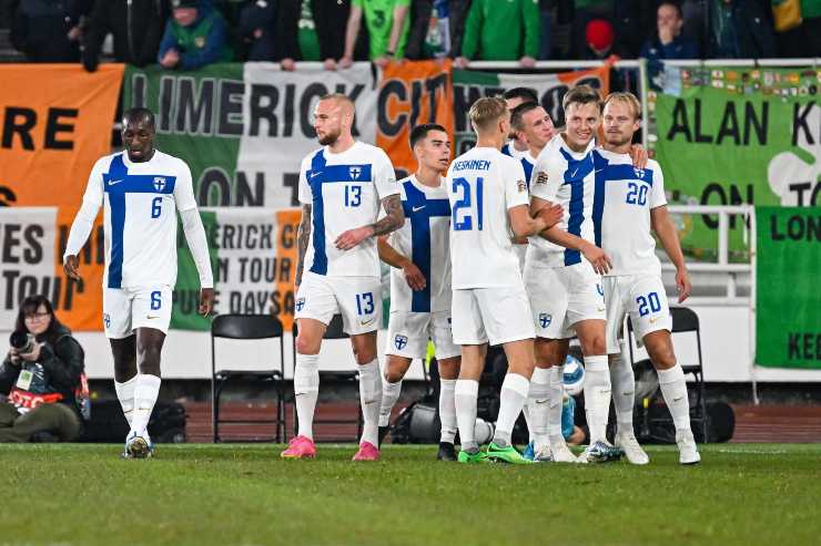 Tre sconfitte finora in Nations League per la Finlandia