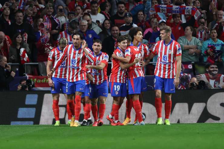 I giocatori dell'Atletico Madrid