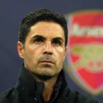 L'allenatore dell'Arsenal Mikel Arteta