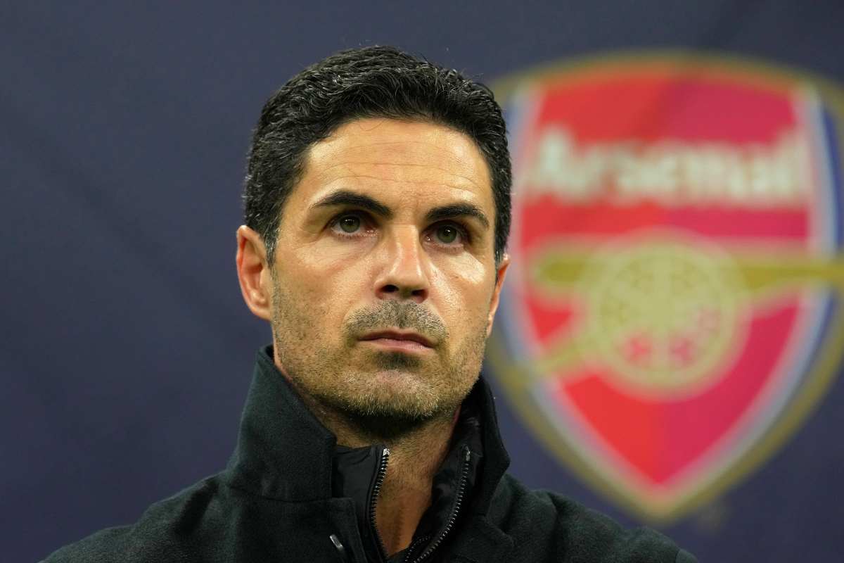 L'allenatore dell'Arsenal Mikel Arteta