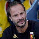 L'allenatore del Genoa Albero Gilardino