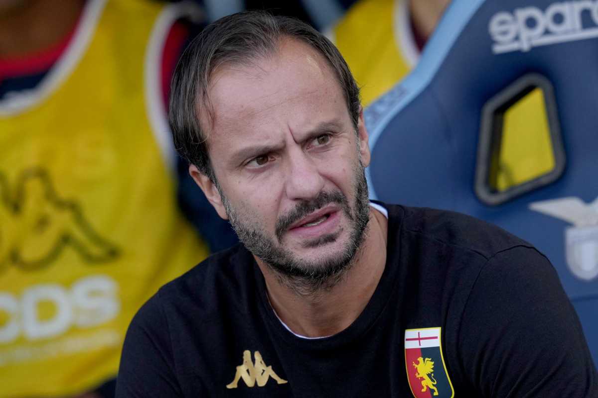 L'allenatore del Genoa Albero Gilardino