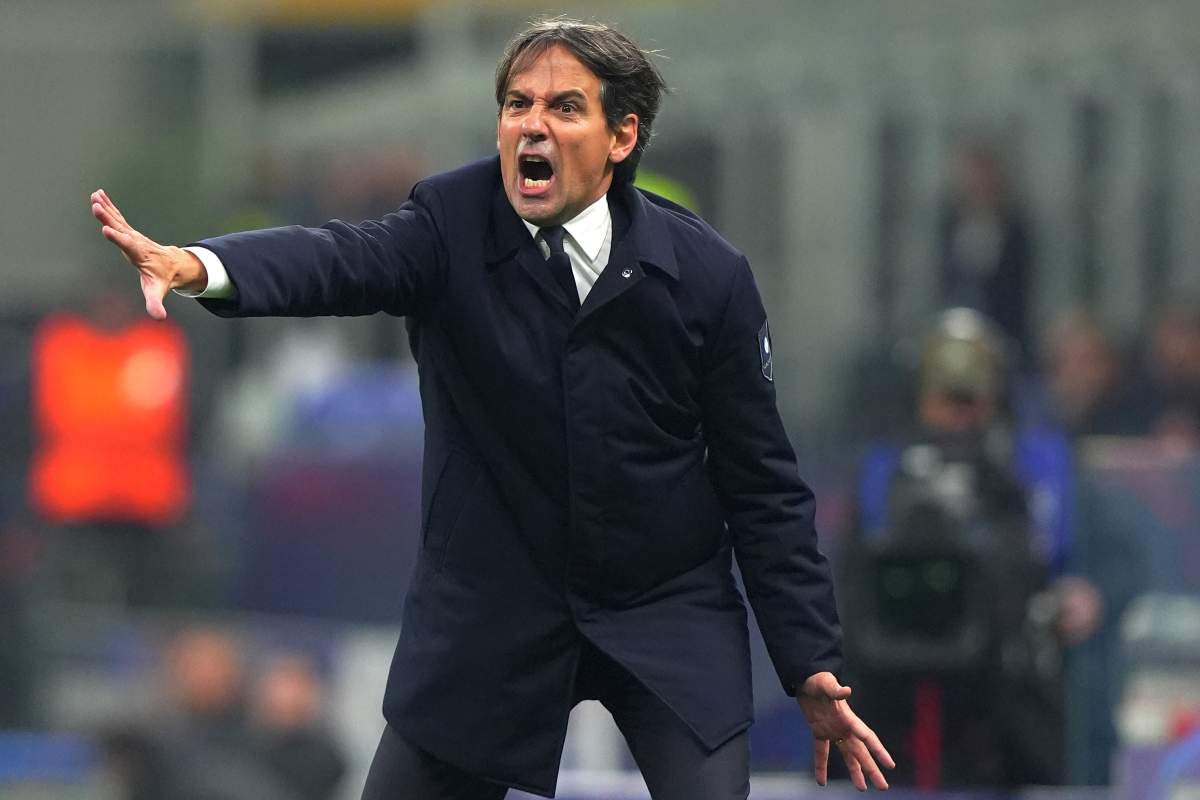 L'allenatore dell'Inter Simone Inzaghi