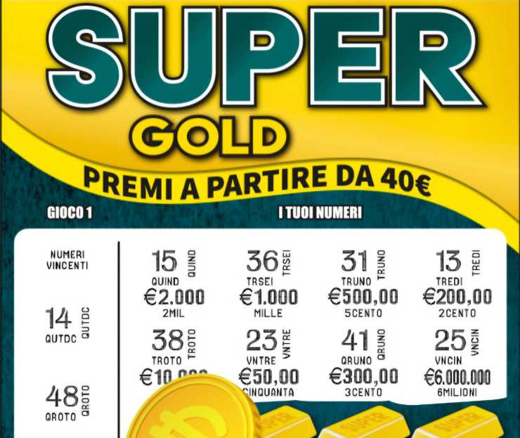 Gratta e vinci Super Gold