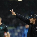 L'allenatore del Napoli Antonio Conte