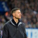 L'allenatore del Bayer Leverkusen Xabi Alonso