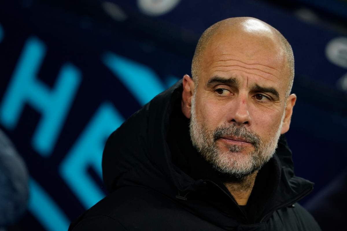 L'allenatore del Manchester City Guardiola