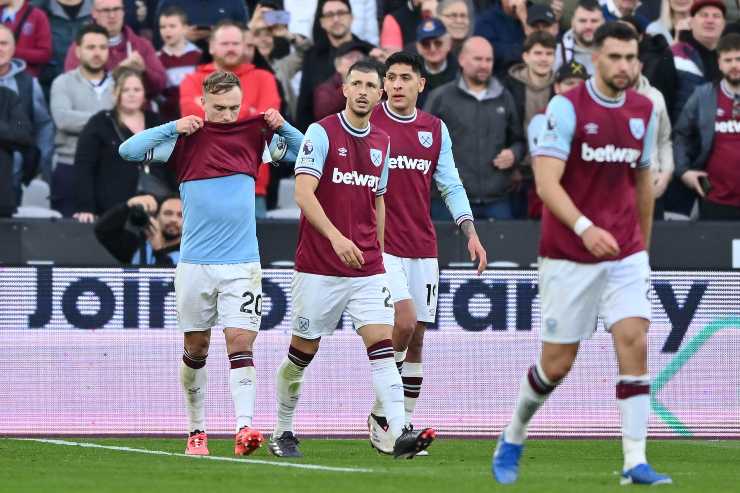 Alcuni giocatori del West Ham