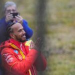 Hamilton al primo giorno in Ferrari