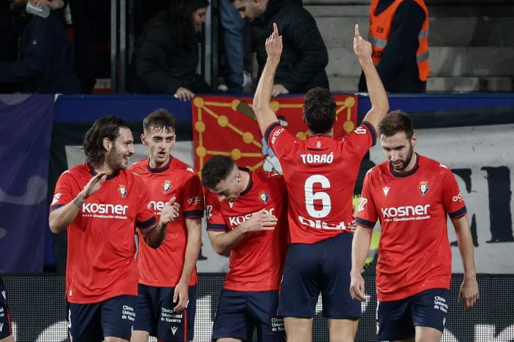 I giocatori dell'Osasuna