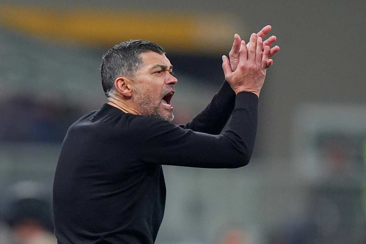 L'allenatore del Milan Sergio Conceicao