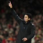 L'allenatore dell'Arsenal Arteta