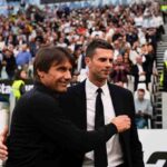 Gli allenatori di Napoli e Juventus Conte e Thiago Motta