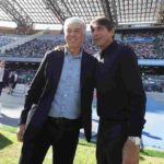 Gli allenatori di Atalanta e Napoli Gasperini e Conte