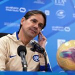 L'allenatore dell'Inter Simone Inzaghi