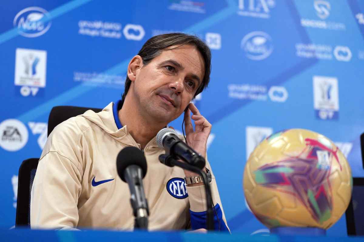 L'allenatore dell'Inter Simone Inzaghi