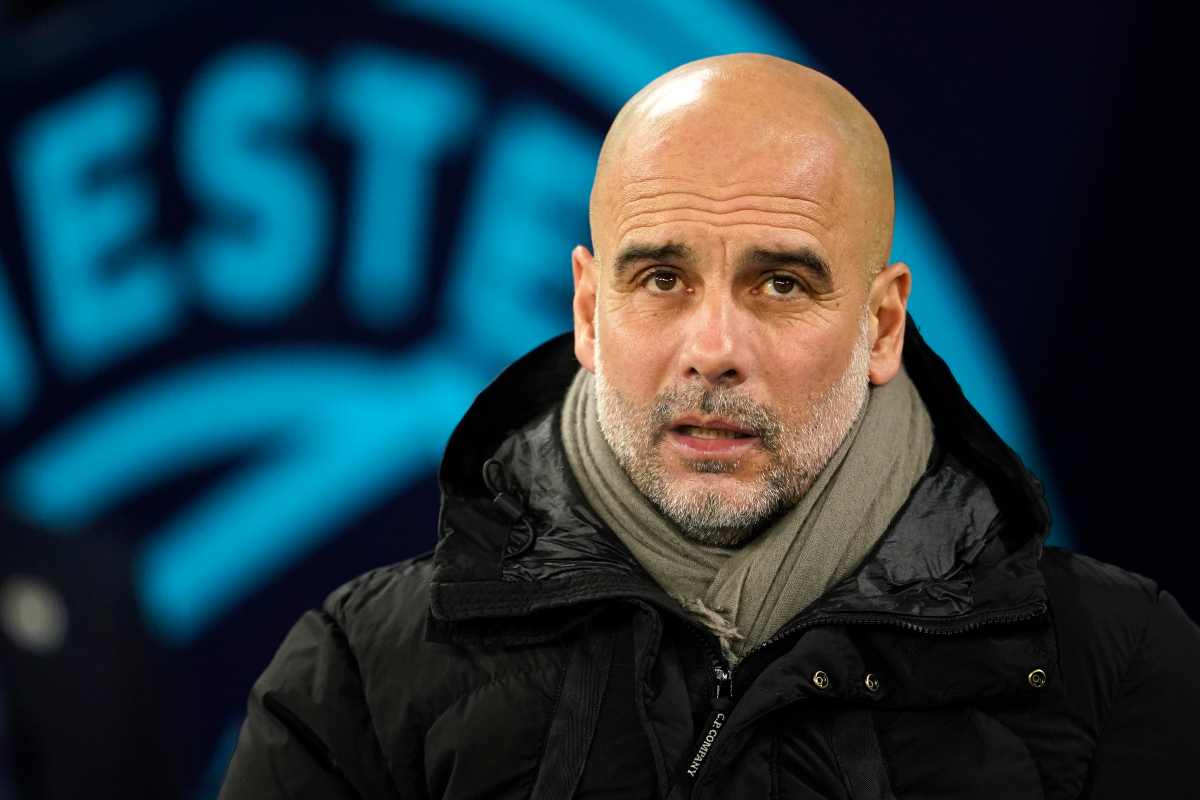 L'allenatore del Manchester City Guardiola