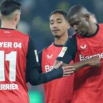 Terrier e Mukiele del Bayer Leverkusen