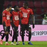 Il Rennes esulta dopo un gol