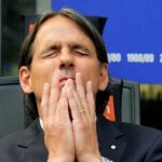 L'allenatore dell'Inter Simone Inzaghi