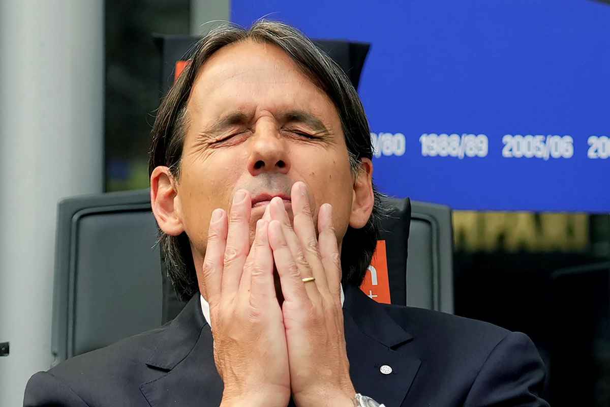 L'allenatore dell'Inter Simone Inzaghi